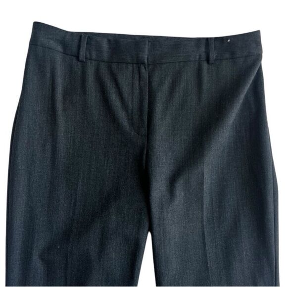 Jones New York High Rise Straight Leg Wool Blend Gray Casual Slacks Pants sz 10 - Picture 4 of 11